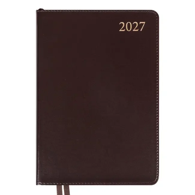 Щоденник датований А5 184 акруші "Aldento" коричневий Leo Planner