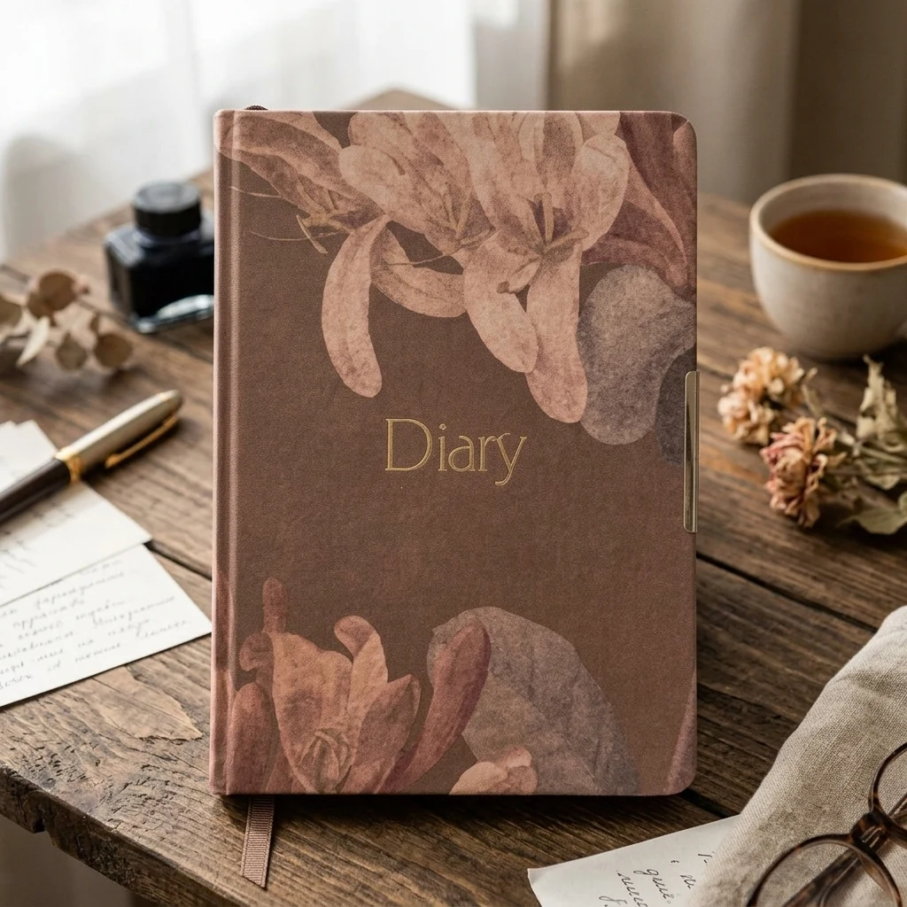 Щоденник датований А5 184 аркуша, папір шамо, обкладинка Bloom Leo planner
