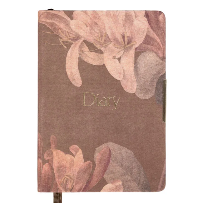 Щоденник датований А5 184 аркуша, папір шамо, обкладинка Bloom Leo planner