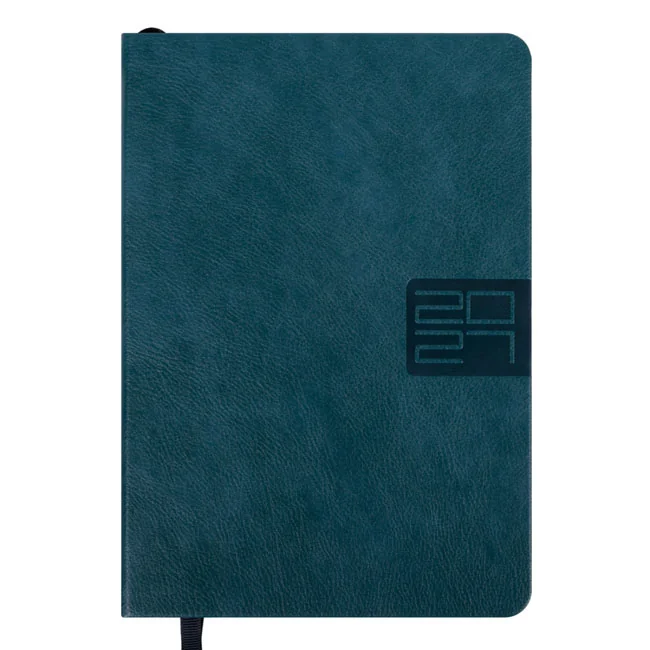 Щоденник датований А5 184 аркуша, папір шамо, обкладинка смарагдова Persona Leo planner