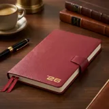 Щоденник Leo Planner Alpha датований 2026 (12×20 см, м'який бордовий) — фото 1