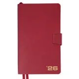 Щоденник Leo Planner Alpha датований 2026 (12×20 см, м'який бордовий) — фото 2
