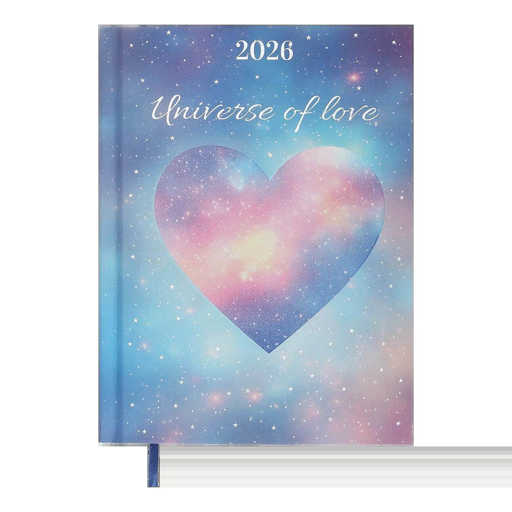 Щоденник датований A5 2026 Buromax Romantic бірюзовий BM.2170-06