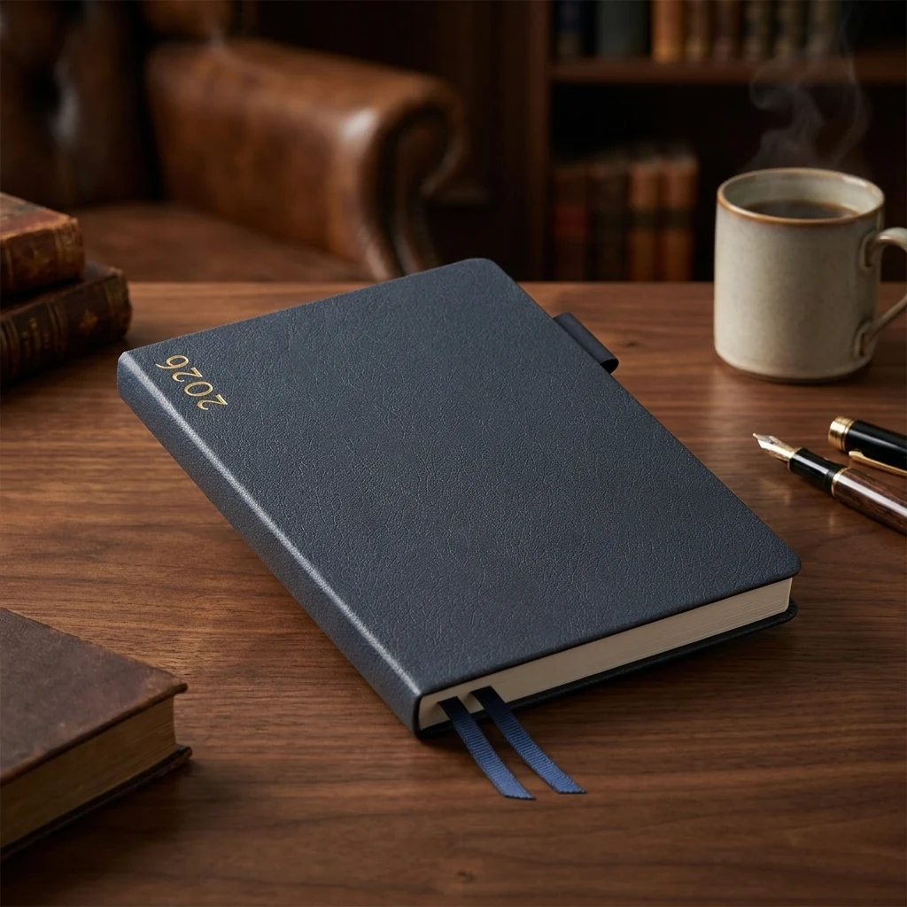 Щоденник датований А5 Leo Planner Binario темно-синій — Блокноти та щоденники