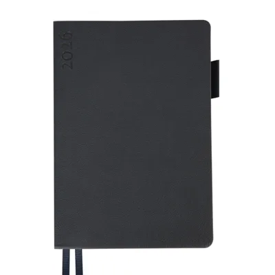Щоденник датований А5 2026 Leo Planner Binario м`який темно-синій