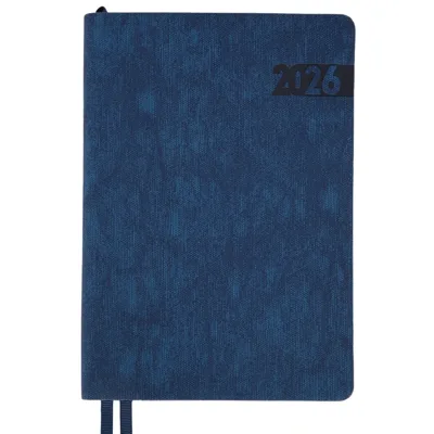 Щоденник датований А5 2026 Leo Planner Boss м`який синій