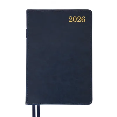 Щоденник датований А5 2026 Leo Planner City твердий синій
