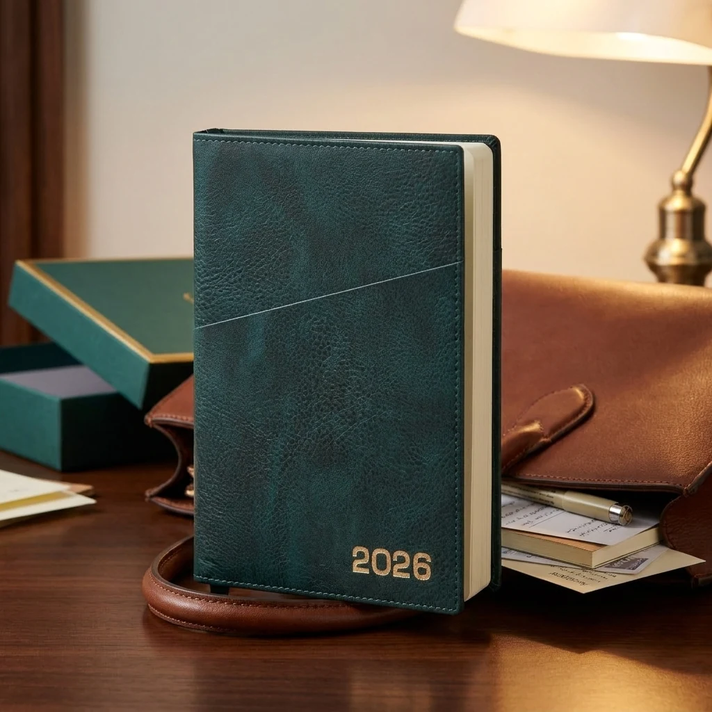 Щоденник датований А5 2026 Leo Planner Credo інтегральний смарагдовий 252646