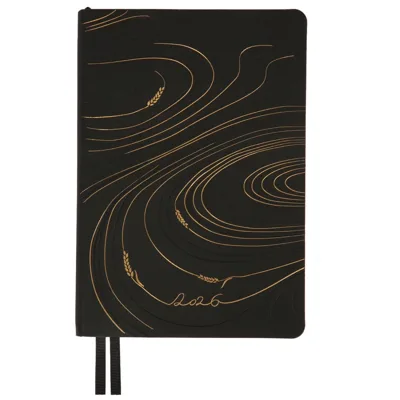 Щоденник датований А5 2026 Leo Planner Enigma м`який чорний 252700