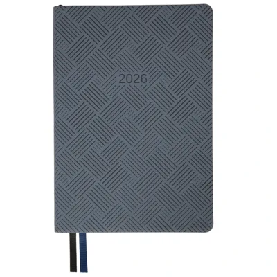 Щоденник датований А5 2026 Leo Planner Urban м`який сірий