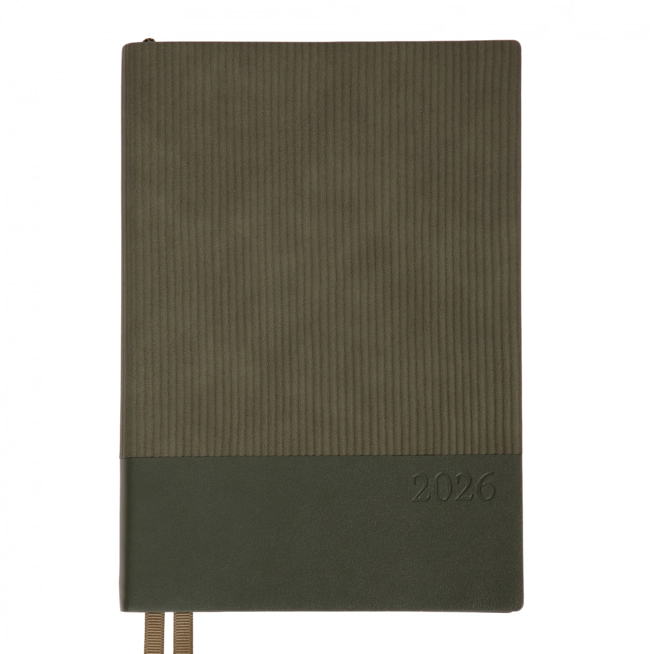 Щоденник датований А5 2026 Leo Planner Velvet м`який темно-зелений