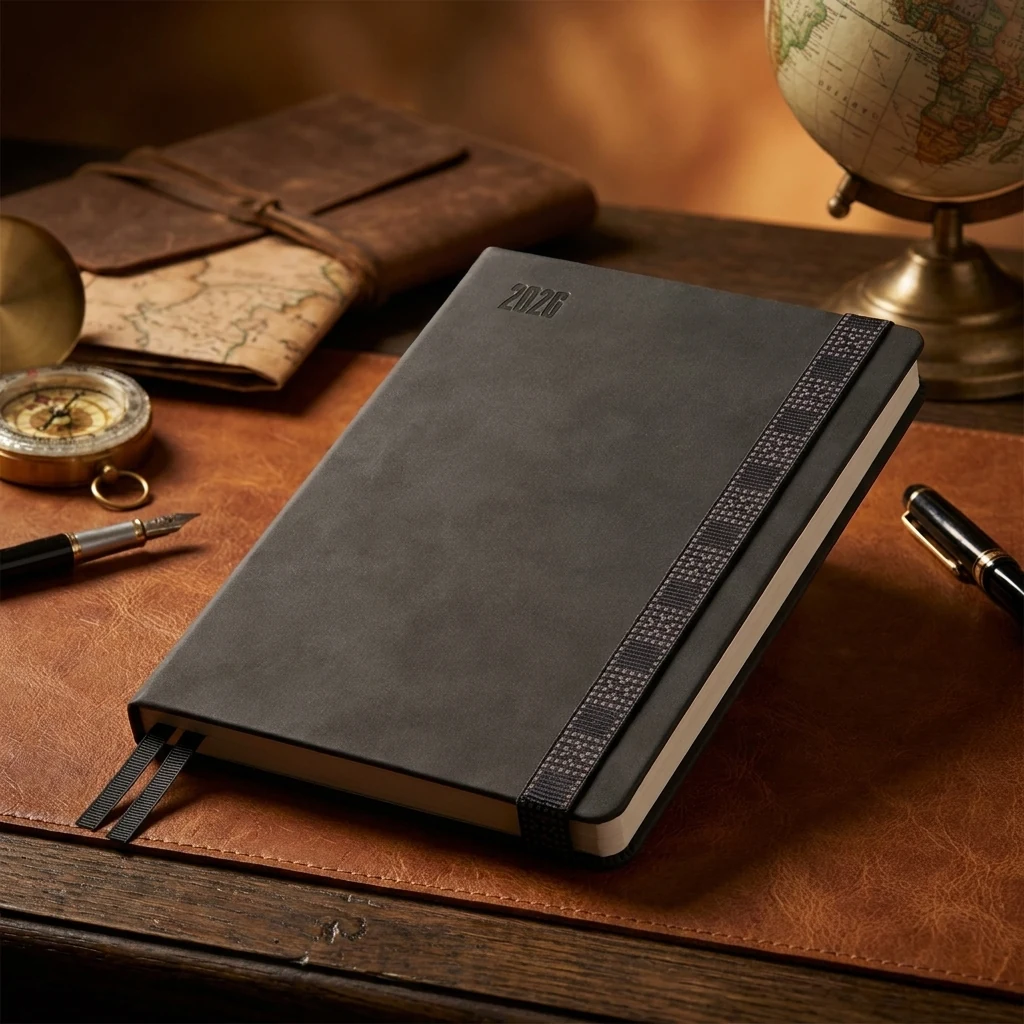 Щоденник датований А5 2026 Leo Planner Voyage м'який графітовий — Блокноти та щоденники
