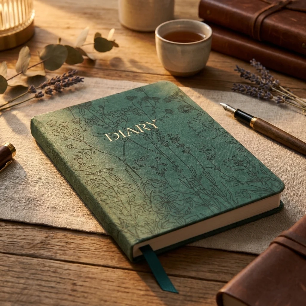 Щоденник Leo Planner Fiorella А6 2026 смарагдовий — Блокноти та щоденники