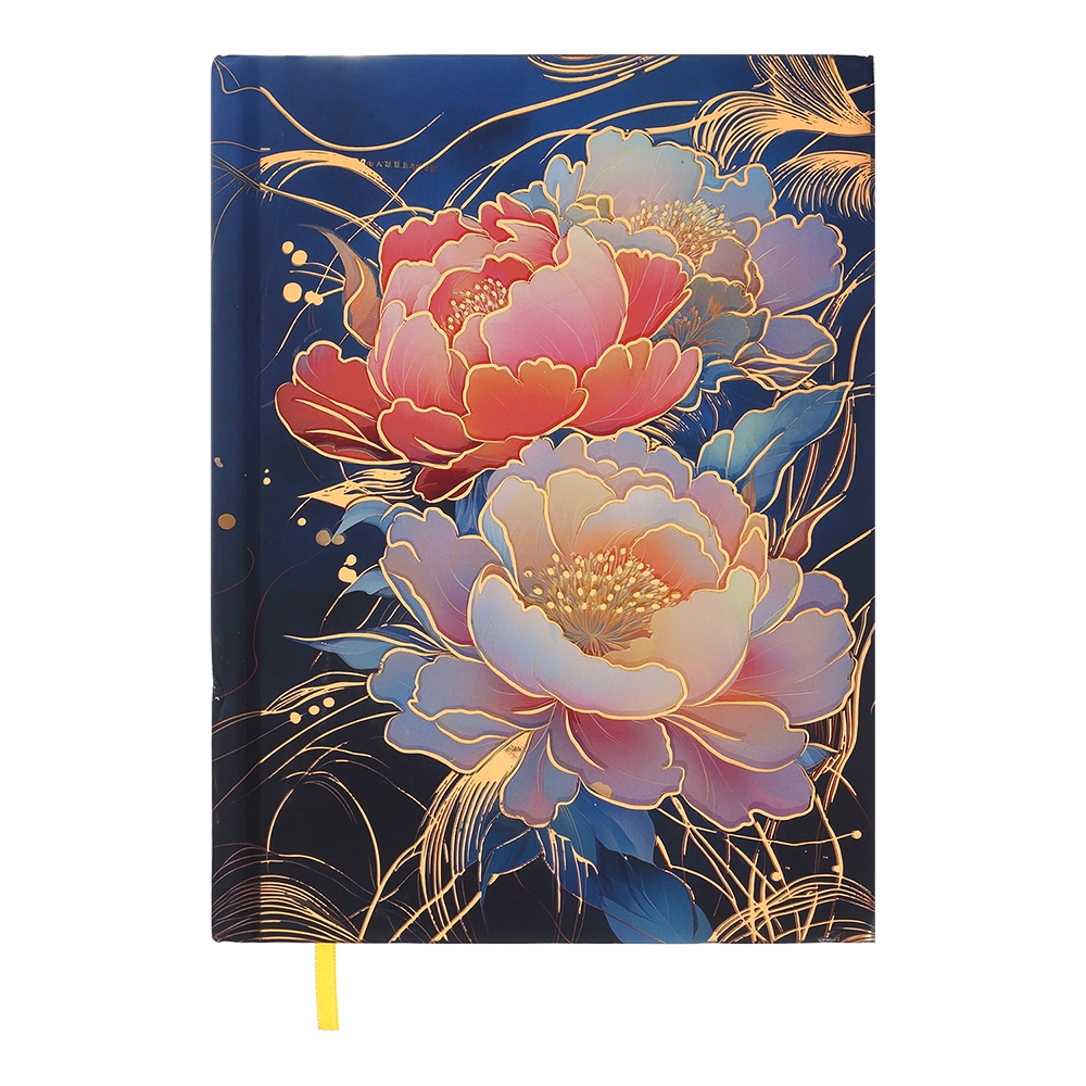 Щоденник недатований А5 Buromax Peony темно-синій — фото 5