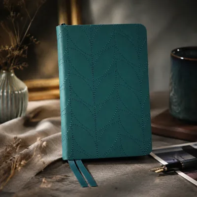 Щоденник недатований А6 Leo Planner Vibe твердий темно-бірюзовий