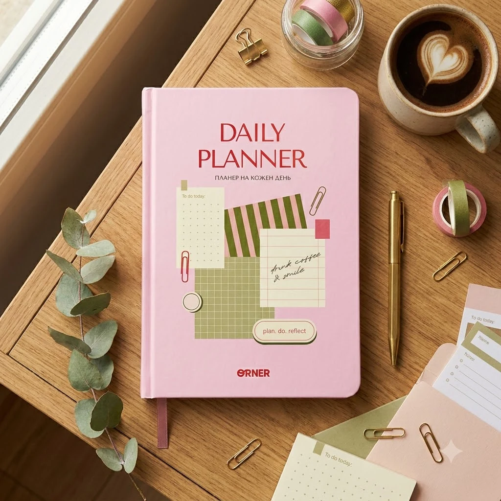 Щоденник-планер "Daily planner" рожевий