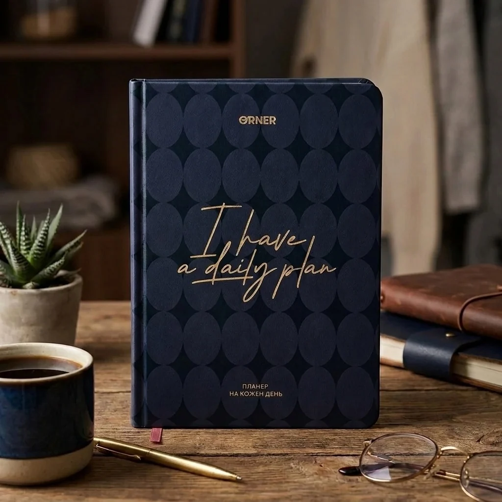 Щоденник-планер "I HAVE A DAILY PLAN" темно-синій