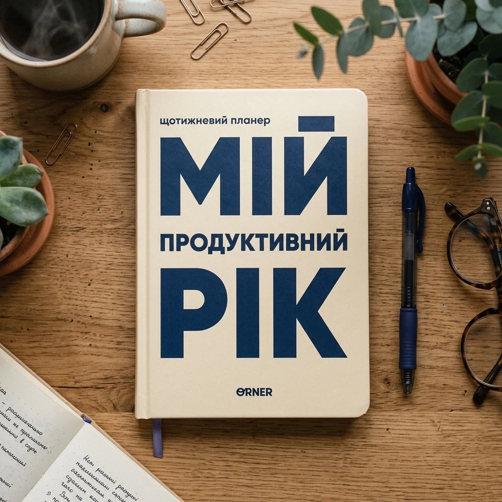 Щоденник-планер "Мій продуктивний рік" світлий
