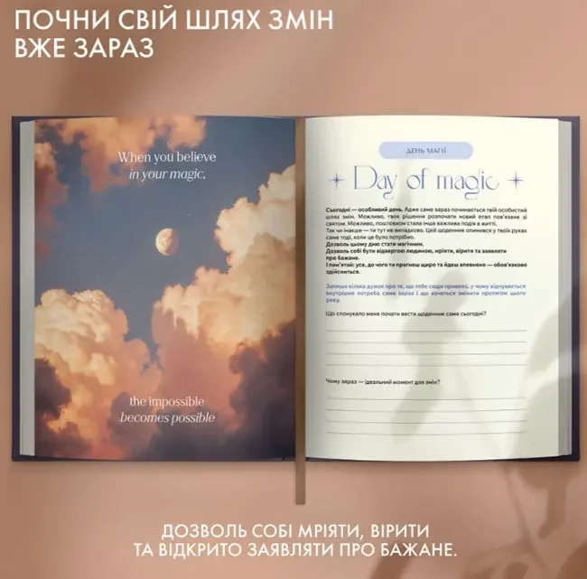 Щоденник саморефлексії "Моя трансформація" темно-синій — фото 4