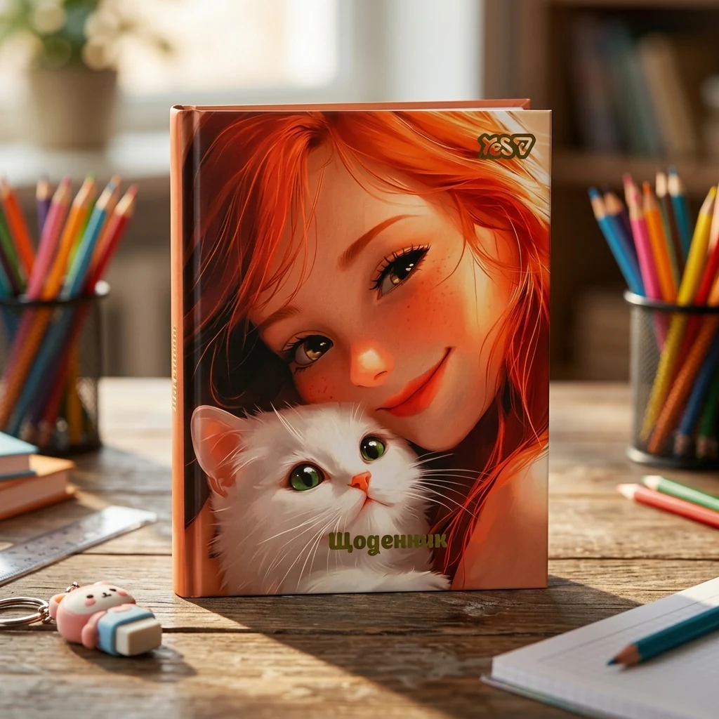 Щоденник шкільний А5 40 аркушів, тверда обкладинка "Pet Love" Yes