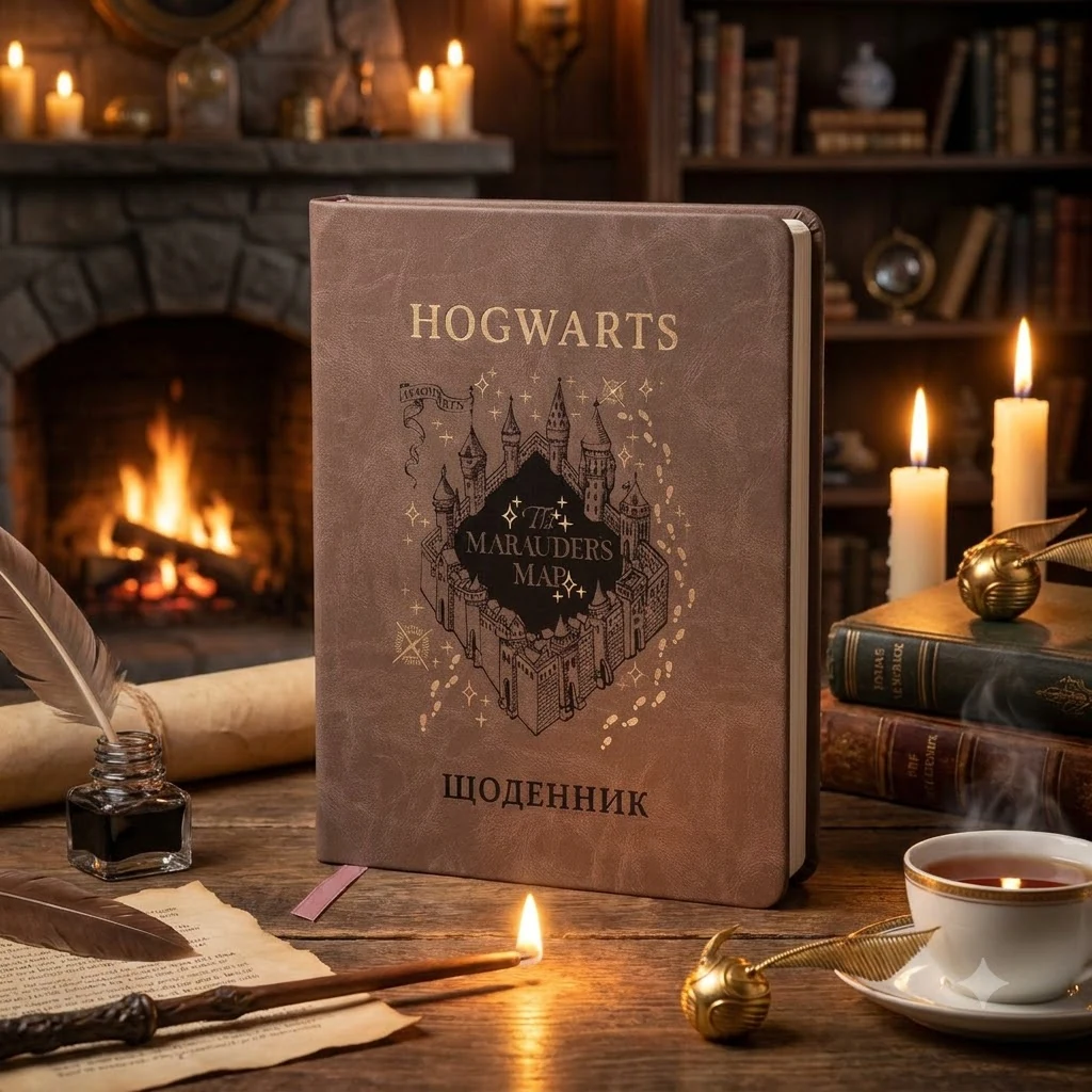 Щоденник шкільний А5 42 аркуша, обкладинка PU, Kite "Harry Potter"