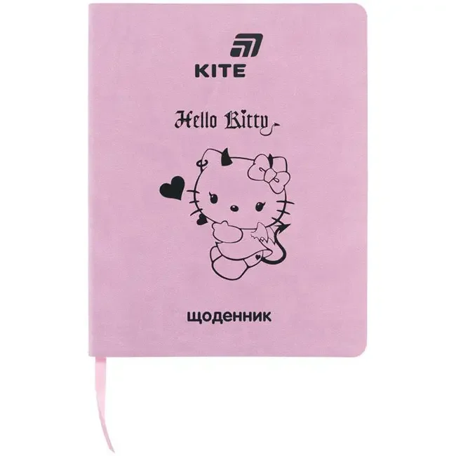 Щоденник шкільний А5 42 аркуша, обкладинка PU, Kite "Hello Kitty"