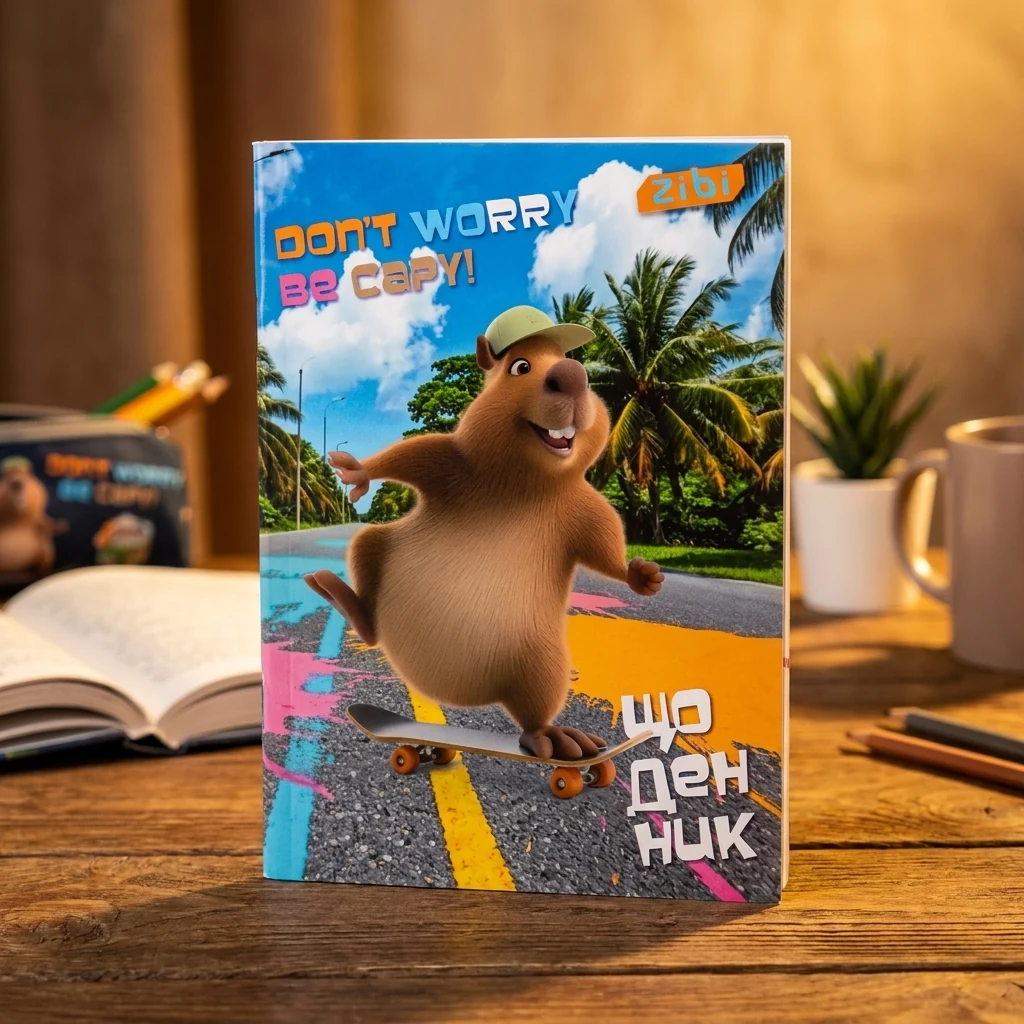 Щоденник шкільний CAPYBARA А5 40арк мяка обкл ZB.13116 — 