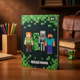 Щоденник шкільний YES інтегральний Minecraft А5 40 аркушів 911669 — фото 1