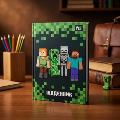 Щоденник шкільний YES інтегральний Minecraft А5 40 аркушів 911669