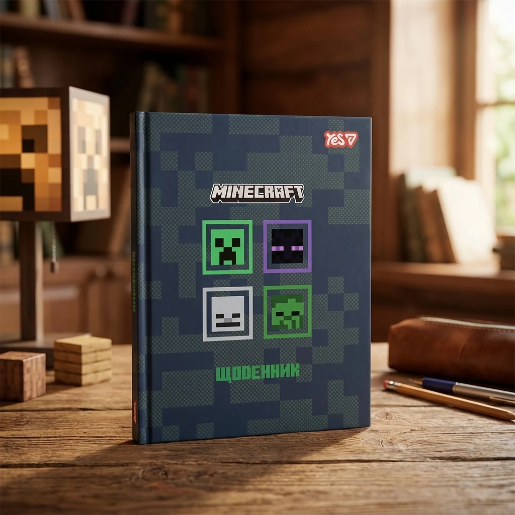 Щоденник шкільний Yes твердий Minecraft А5 40 аркушів 911663 — 