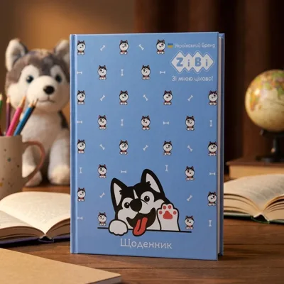 Щоденник шкільний CUTE A5+ 40 арк. інтегральна обкл. мат. ламінація KIDS Line