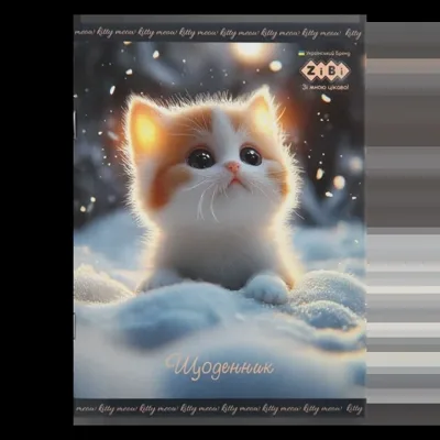 Щоденник шкільний FURRY CAT А5 40арк мяка обкл. скоба УФ-лак SMART Line