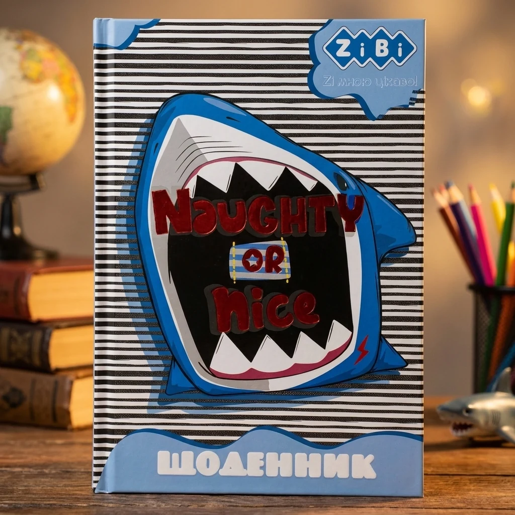 Щоденник шкільний SHARK В5 40арк тверд. обкл. матова ламінація KIDS Line — Зошити та щоденники