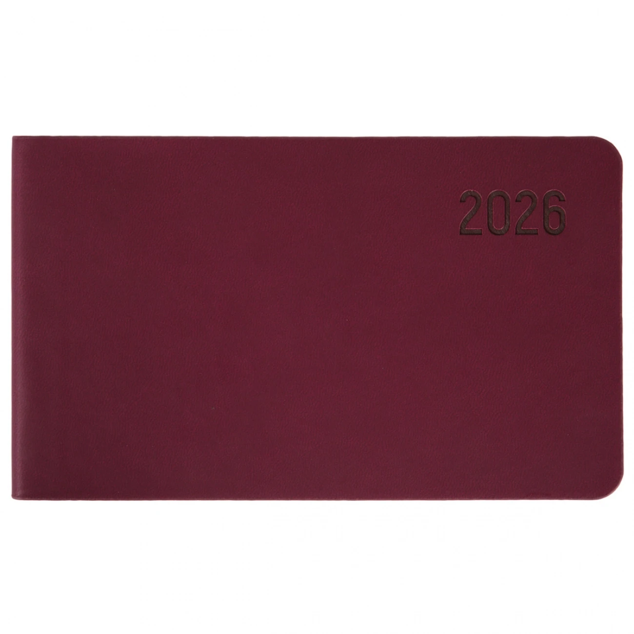 Щотижневик датований 10х17 см 2026 Leo Planner Story м`який винний