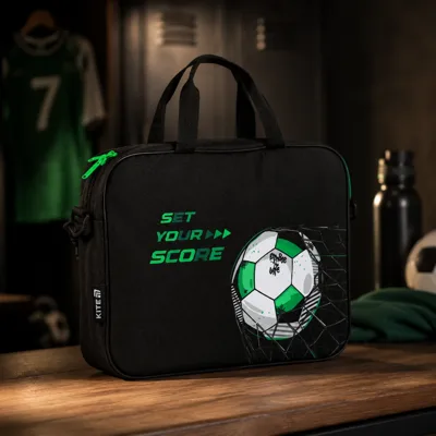 Шкільна текстильна сумка Kite A4, 1 від., 589 Football K26-589-2 K26-589-2