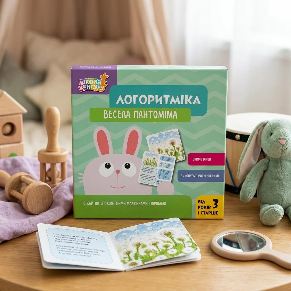 Школа Кенгуру. Логоритміка. Весела пантоміма. 3+ Кенгуру/Ранок