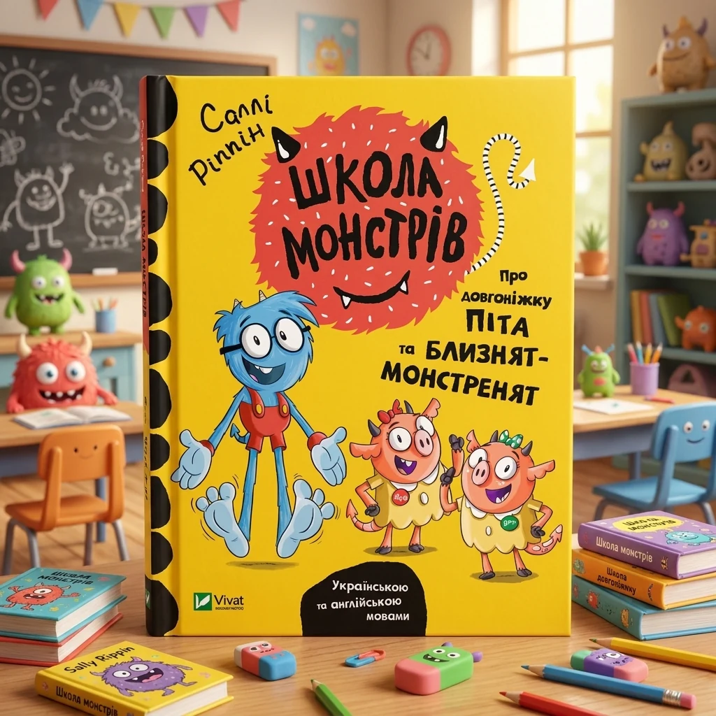 Школа монстрів.Про довгоніжку Піта та близнят-монстренят
