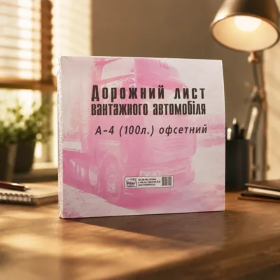 Шляховий лист вантажного автомобіля Ф А4 офс.