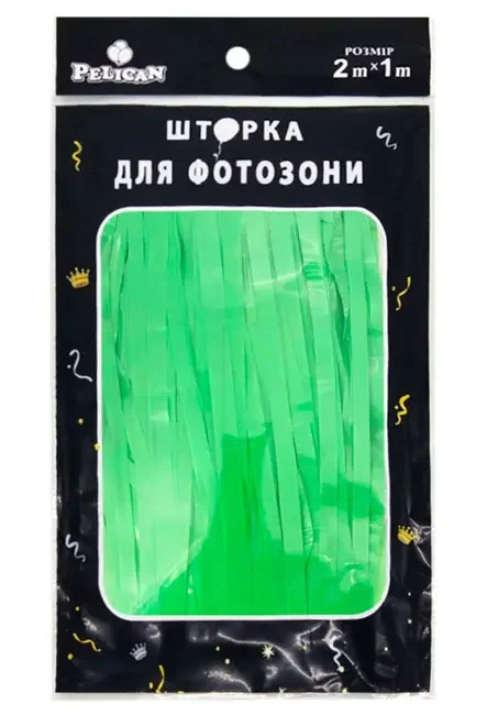 Шторка для фотозони 1*2м.салатова матова