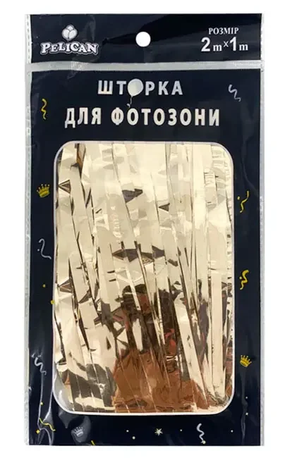 Шторка для фотозони 1*2м шампань
