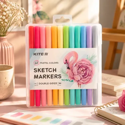 Скетч маркери KITE набiр Pastel 12шт