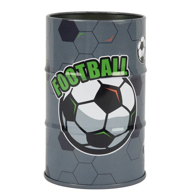 Склянка для ручок металева кругла YES «Football»
