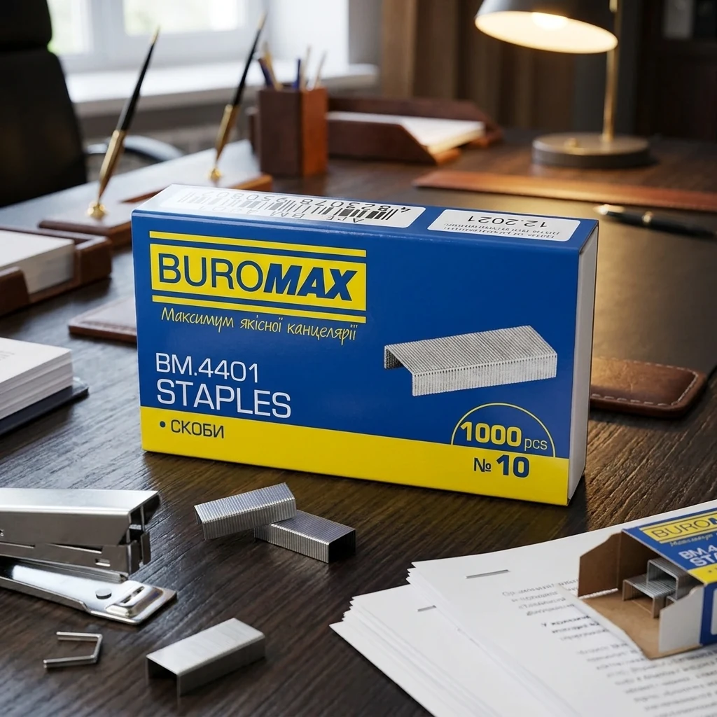 Скоби до степлеру 10/5 Buromax 4401