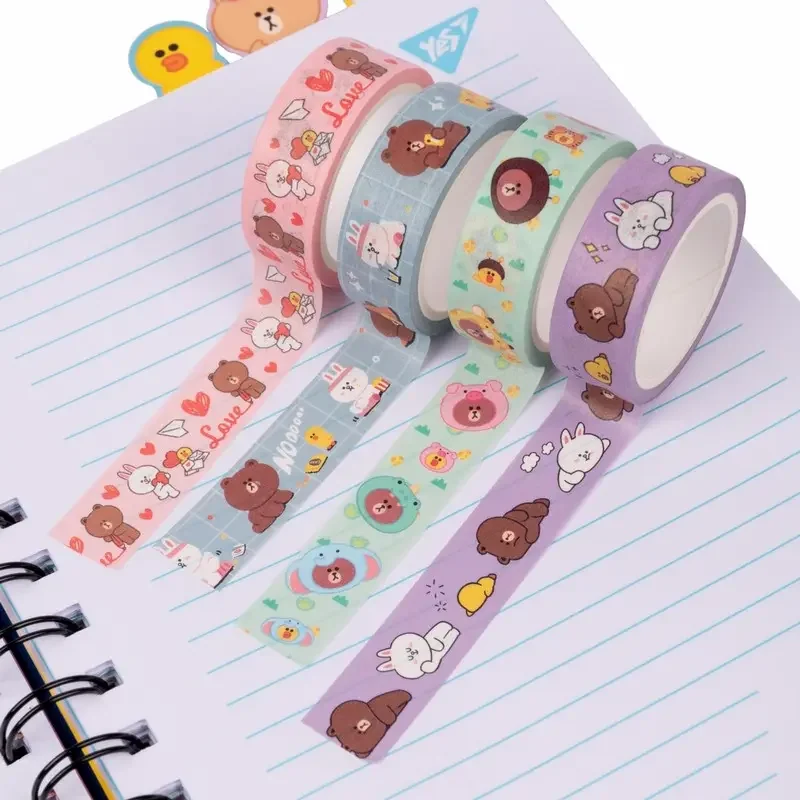 Скотч декоративний паперовий "Line Friends" Yes