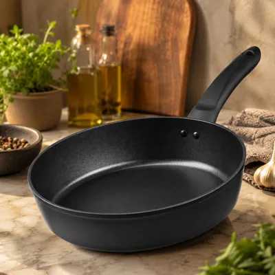Сковорода глибока Ardesto Gemini Gourmet Bolzano 28 см чорний алюміній AR1928GDP
