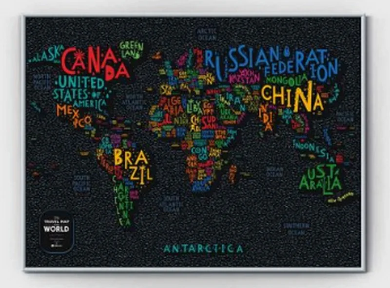 Скретч-карта Світу Letters World (англійською мовою) — фото 3