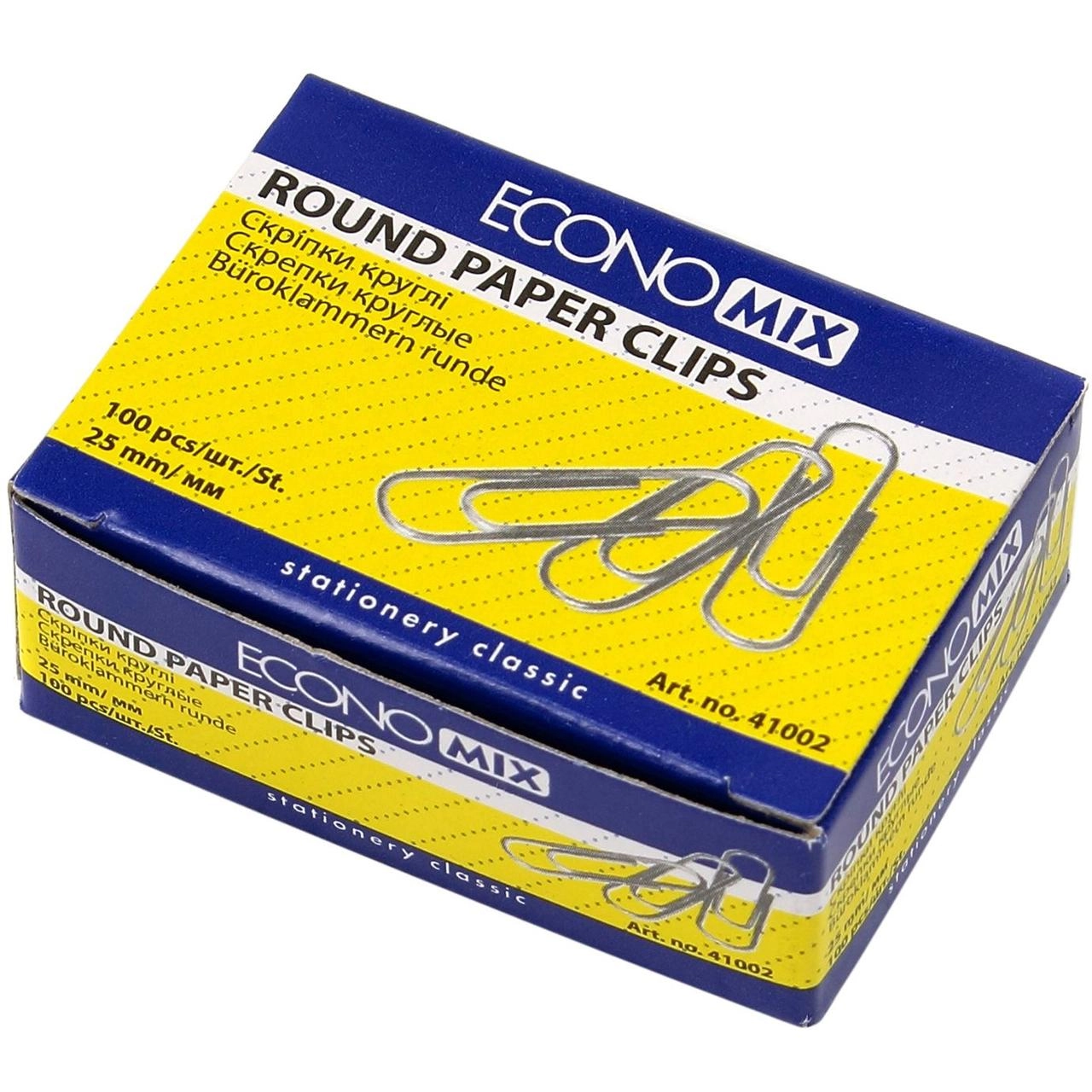 Скріпки 25мм Economix 100шт — фото 2