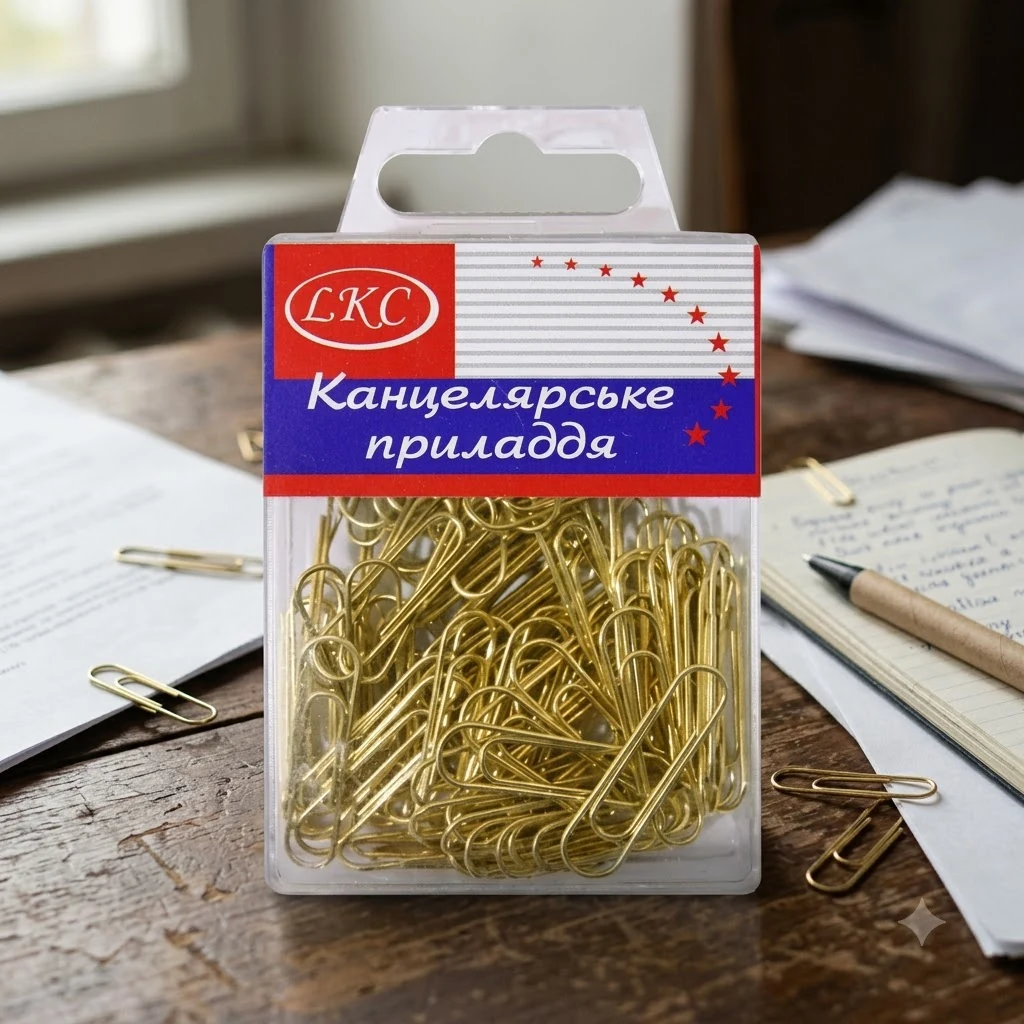 Скріпки 28 мм 80 штук