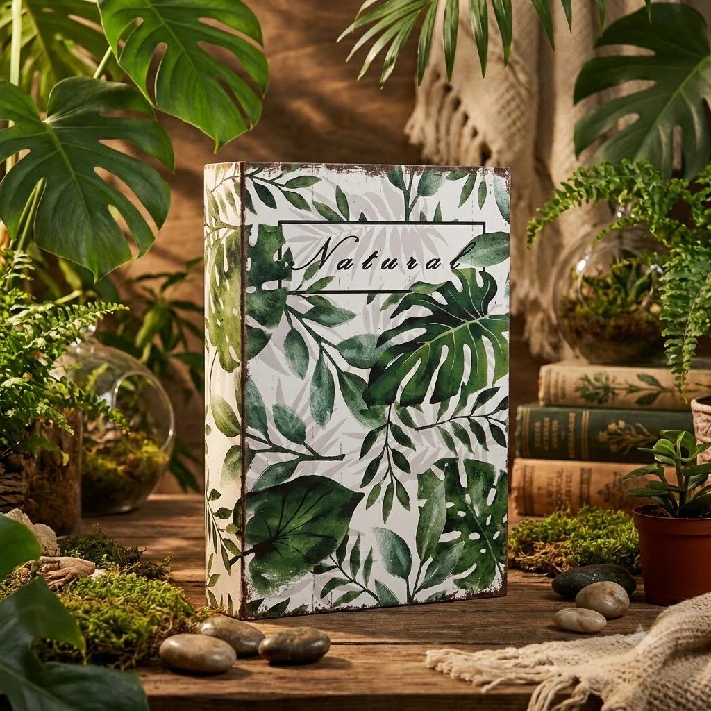 Скринька-книга 30*21*7 см "Листя"