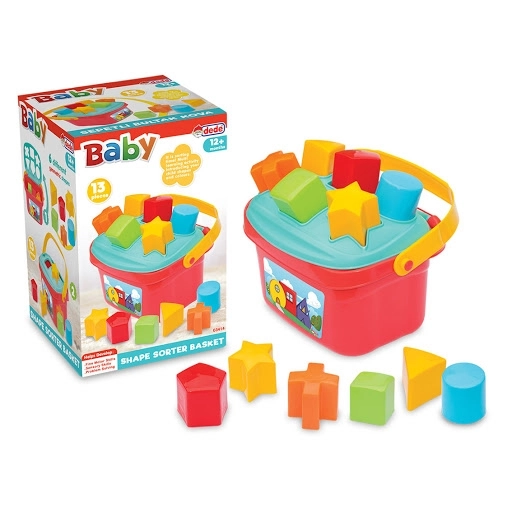 Сортер кошик геометричні фігури 150*240*150 мм Dede — фото 3